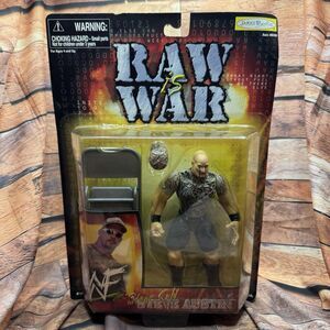 Vintage WWF Stone Cold Steve Austin Camo Raw Is War Figure Jakks Pacific 1999